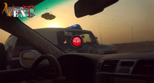  Lexus Driver Taunts Local Saudi Cops