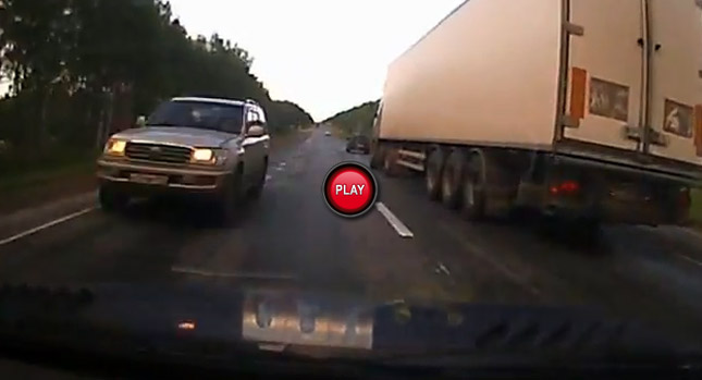  Meanwhile in Russia: Passing Through the Eye of the Needle x 2, Timber! and Motorcycle Fail