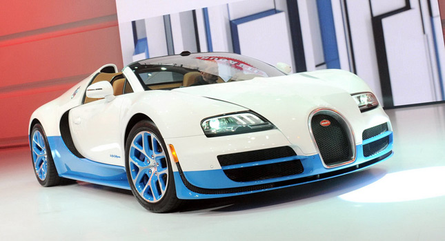  Bugatti Veyron 16.4 Grand Sport Vitesse Special has the Baby Blues in Paris