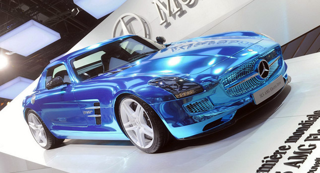 Mercedes SLS AMG Electric Drive Shines in Paris, is the Most Powerful AMG Model Ever [43 Photos]