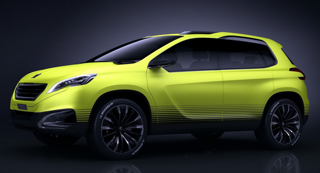  Peugeot 2008 Concept Previews Upcoming Small Crossover Model to Rival Nissan Juke
