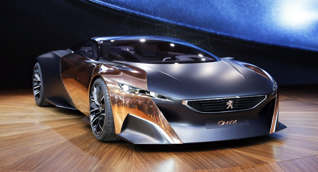  Peugeot Unveils Onyx Hybrid Concepts in 680HP Supercar and…Three-Wheel Scooter Flavors