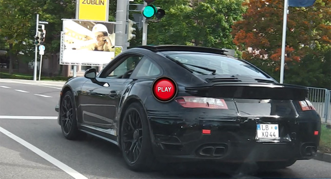  U Spy: Barely Camouflaged 2013 Porsche 911 Turbo Recorded on the Road
