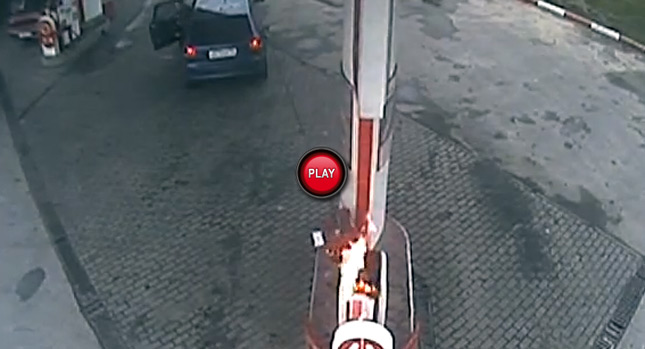  Run Forest, Run…Woman Takes Gas Pump as She Leaves Filling Station