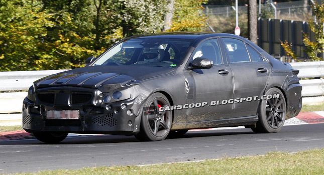  Spy Shots: 2015 Mercedes-Benz C63 AMG Sports Sedan will Likely get Twin-Turbo V8