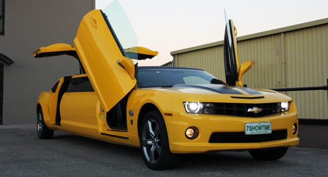  Chevrolet Camaro Bumblebee Transmogrifies Into a Stretch Limo [w/Videos]