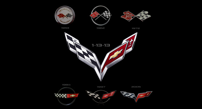 C6 Corvette Emblem Black 5-Piece Gloss Black Emblem Set For 2014-2019 Corvette C7 - Front, Rear & Stingray Cross Flags Front And Rear Emblem Set - Foto 3