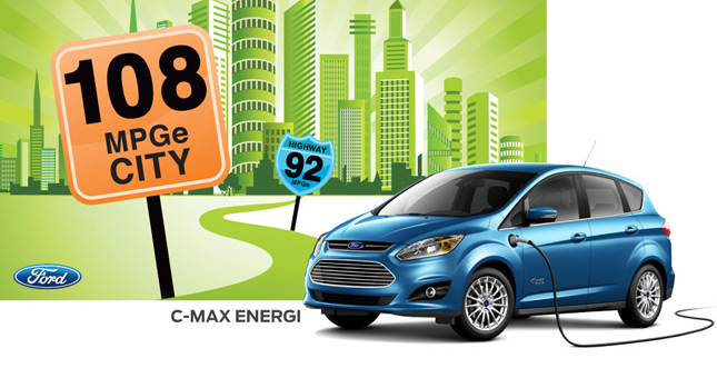  New Ford C-MAX Energi PHEV EPA Certified at 100 MPGe, Beats Prius PHEV by 5 MPGe