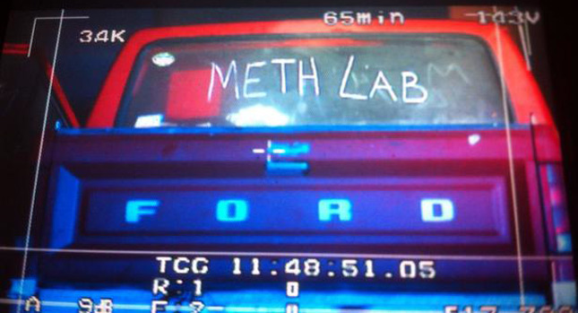  Surprise, Surprise…Meth Lab Signs on Classic Ford Truck were No Joke