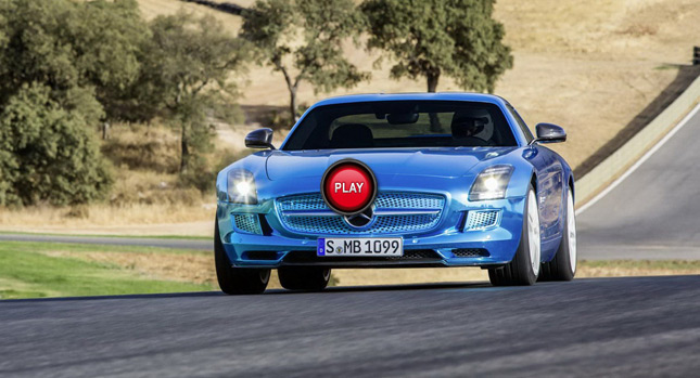  Watch the Mercedes-Benz SLS AMG Coupe Electric Drive Silently Navigate the Ascari Circuit