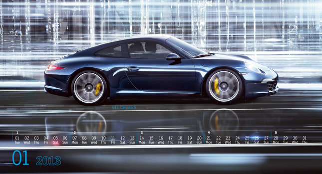  Porsche Launches New 2013 "Mega City" Wall Calendar