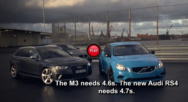  Volvo's 508hp S60 Polestar Performance Versus the BMW M3 and Audi RS4 Avant