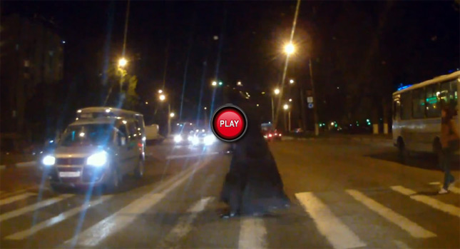  The Force Must be Strong with this One to Make Russian Drivers Stop at a Crosswalk…