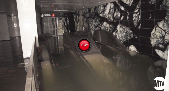  MTA Releases Footage of Flooded NYC Subway Stations and Tunnels after Sandy