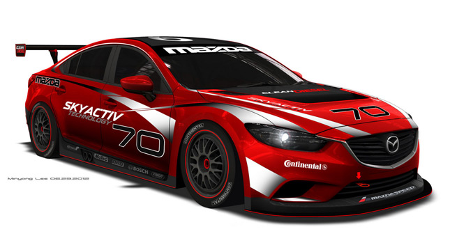  Meet the New Diesel-Powered 2014 Mazda6 Grand-Am Series Racer