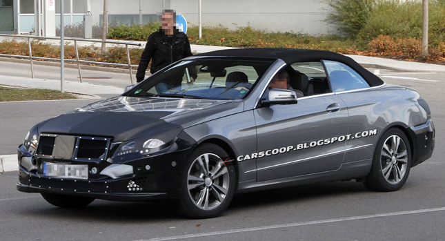  Scoop: 2014 Mercedes-Benz E-Cabriolet gets Single Headlamps, Keeps "Pontoon" Fenders