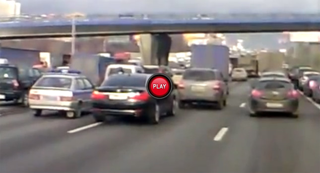  Oh Russia…Lada Samara Cop Car vs. Deputy Minister's BMW 7-Series