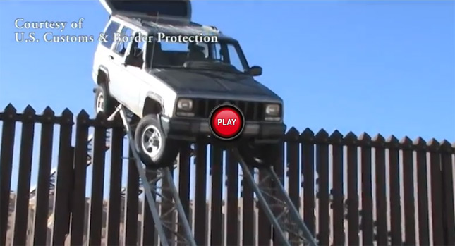  Smugglers from Mexico Learn that the Jeep Cherokee is Trail Rated, not Border Fence Rated…