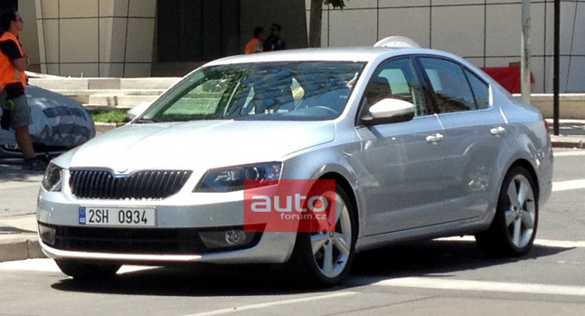 Skoda Teases Bits and Pieces of New Octavia 3 on Facebook While Readers Capture the Car Undressed