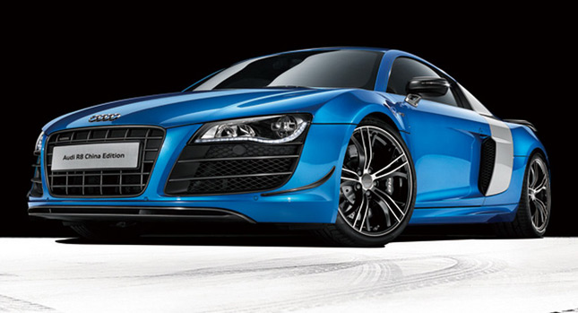  New and Blue Audi R8 China Edition Looking for 80 Wealthy Chinese Customers
