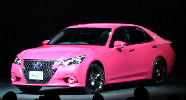 Why Does Toyota Think That A Pink Crown Athlete Symbolizes Its Athletic Nature W Videos Carscoops