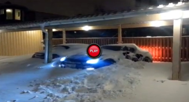  Arctic Circle Snow No Match for Nissan GT-R
