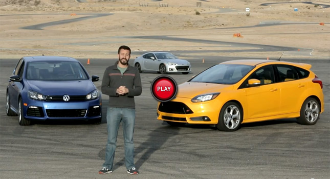  Ford Focus ST vs. VW Golf R and…Subaru BRZ in MT's Head2Head