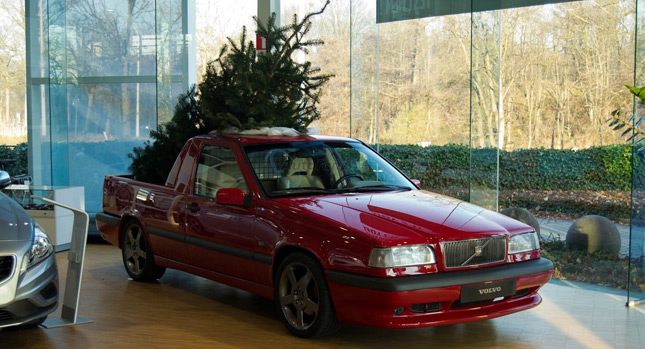  Volvo Dealer gets into the Christmas Spirit with Red 850 T-5R Pickup Truck
