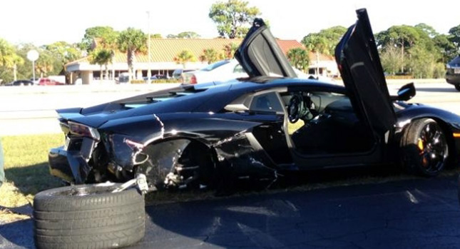  A 79-Year-Old Florida Woman Reportedly Crashed Into this Lamborghini Aventador