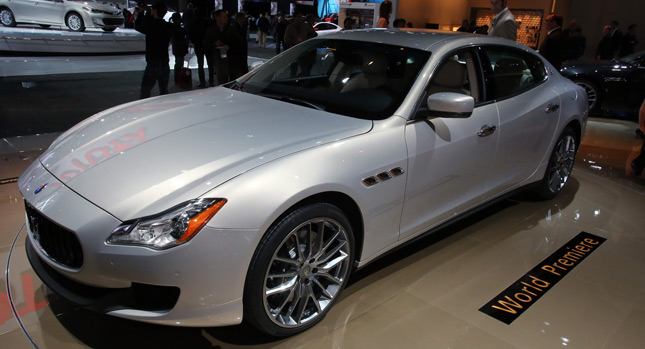 Maserati Unveils All-New 2014 Quattroporte Luxury Sedan in Detroit [w/Video]