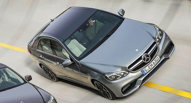  First Official Photo of Redesigned 2014 Mercedes-Benz E63 AMG Sports Saloon