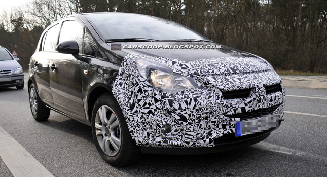 Spy Shots: Opel and Vauxhall Preparing Corsa for a Facelift Inspired by the Adam