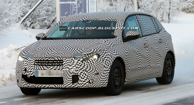  Spy Shots: Peugeot Nabbed Testing the New 308 Hatch Out in the Cold