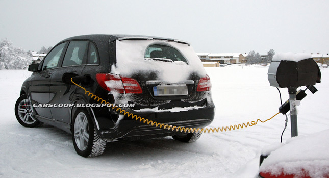  Spied: Mercedes-Benz Ramping Up Development of Production B-Class Electric Drive