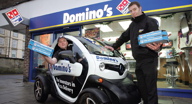  Domino's Pizza Takes Delivery of a Pair of Renault Twizy EVs in the UK