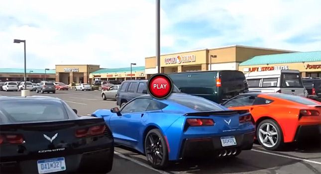  Trio of 2014 Corvette Stingrays Pictured and Filmed Out in the Wild