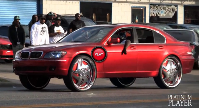  'Banglenam Style' BMW 7-Series Riding on 28-inch Tall Spinners