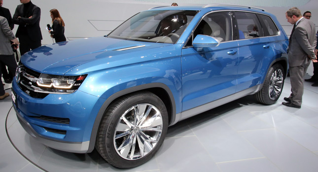 NAIAS 2013: New VW CrossBlue Crossover Concept Aims at Ford Explorer
