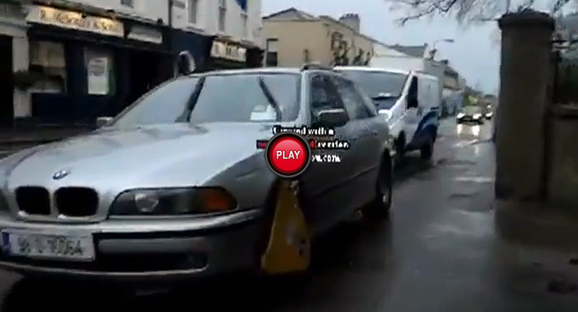  BMW Driver Discovers that You Cant's go Too Far with a Clamper on Your Wheel…