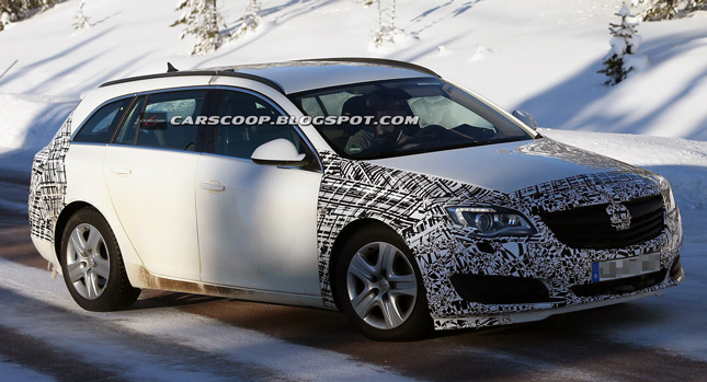  Spied: 2014 Opel Insignia Sports Tourer Facelift