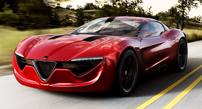  Designer Dreams of Alfa Romeo 6C Sports Coupe Concept to Rival Mustangs and Stingrays