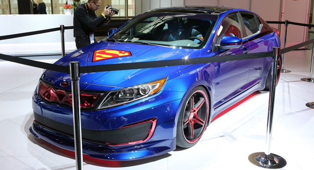  Kia Goes Up, Up and Away with Superman-Themed Optima Hybrid