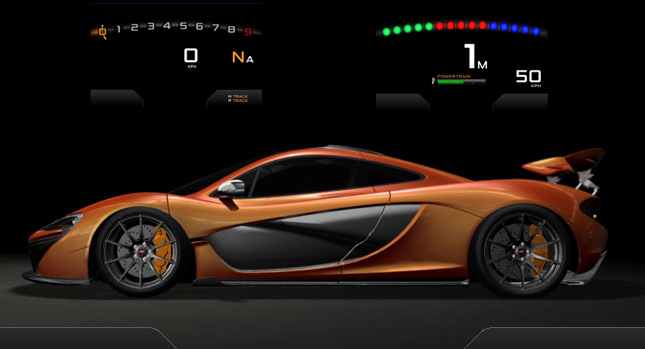  McLaren Teases Production P1, Shows Digital Dash in Pictures and Video