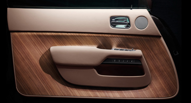  Rolls-Royce Shows us the New Wraith Coupe's Timbered Door and Dash Clock