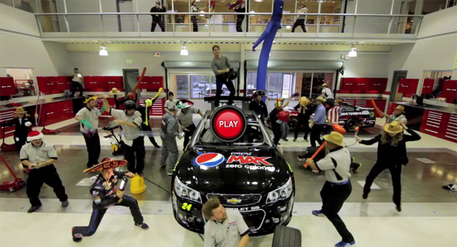  Super Silly? Chevrolet SS NASCAR Team and Red Bull Racing do The Harlem Shake