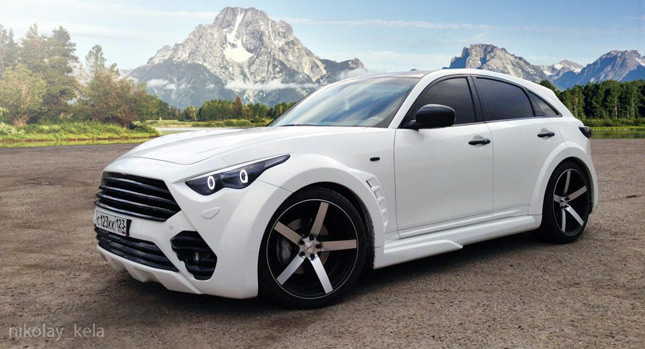  This Heavily Modded Infiniti FX Comes from Russia with Love