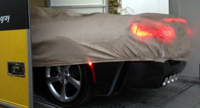  First Real Life Photo of the New 2014 Corvette Stingray Convertible [Live Stream Video]