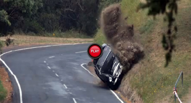  Watch a Classic Austin Healey Crash and Almost Roll Over in New Zealand