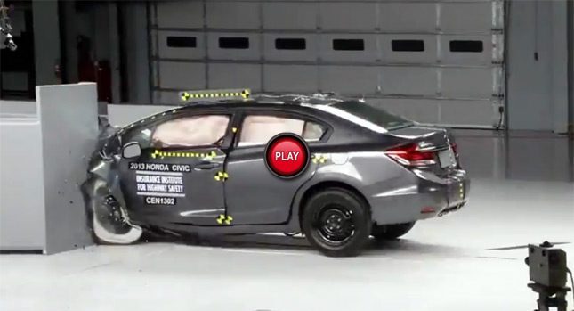  2013 Honda Civic Unflustered by Small Overlap Test – Named IIHS Top Safety Pick+