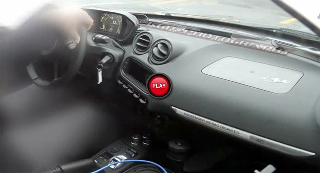  Alfa Romeo 4C Engine Sounds and a Peek at its Digital Instrument Cluster